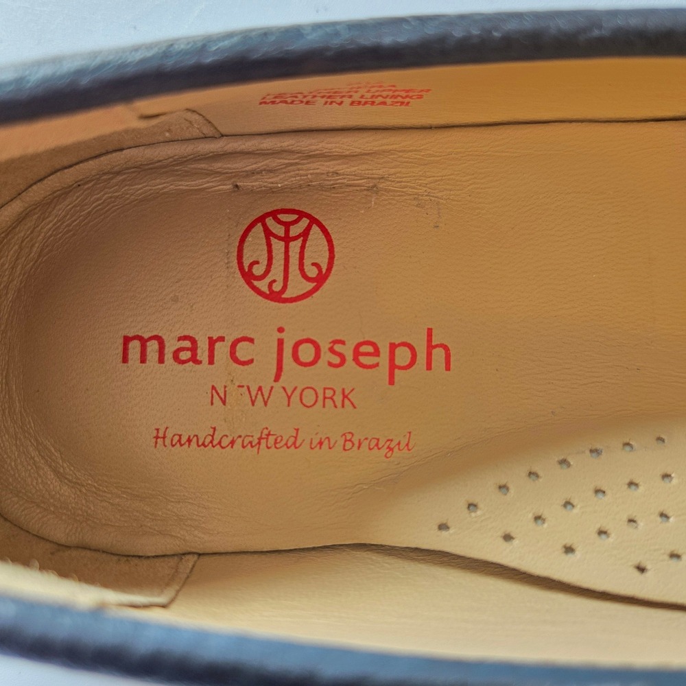 Marc Joseph New York Riviera Black Pebbled Leather Tassel Loafers Womens 7.5 - Picture 9 of 9